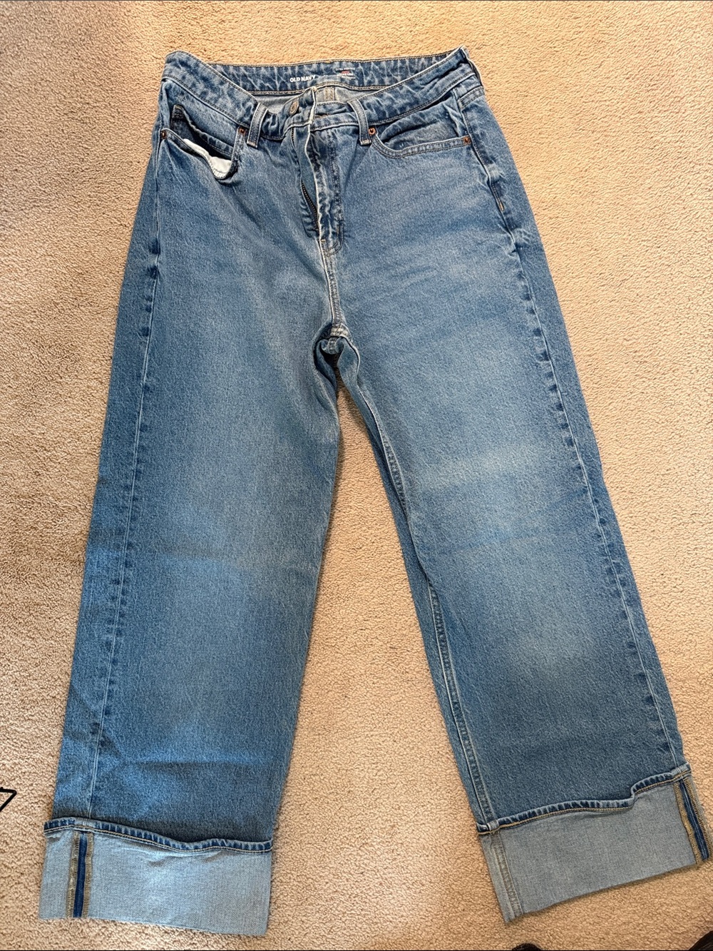 Old Navy Light Blue Wide Leg Jeans